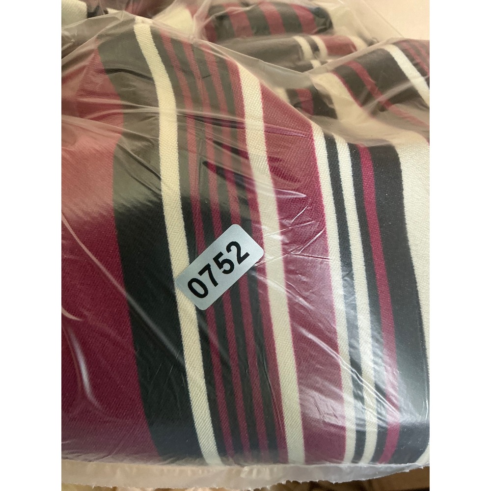 Shelby Palmer Sheath Dress Womens 12 Black Burgundy Striped Sleeveless Excellent - Picture 15 of 15
